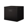 Digitus Szafa sieciowa wisząca Unique 19" 9U rack 600x450, drzwi szyba, czarny, niedzielona, złożona, 100kg