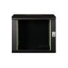 Digitus Szafa sieciowa wisząca Unique 19" 9U rack 600x450, drzwi szyba, czarny, niedzielona, złożona, 100kg