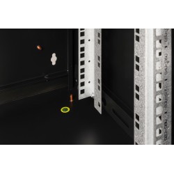 Digitus Szafa sieciowa wisząca Unique 19" 9U rack 600x450, drzwi szyba, czarny, niedzielona, złożona, 100kg