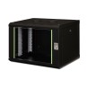 Digitus Szafa sieciowa wisząca Unique 19" 7U rack 600x450, drzwi szyba, czarny, niedzielona, złożona, 100kg
