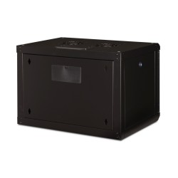 Digitus Szafa sieciowa wisząca Unique 19" 7U rack 600x450, drzwi szyba, czarny, niedzielona, złożona, 100kg
