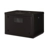 Digitus Szafa sieciowa wisząca Unique 19" 7U rack 600x450, drzwi szyba, czarny, niedzielona, złożona, 100kg