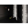 Digitus Szafa sieciowa wisząca Unique 19" 7U rack 600x450, drzwi szyba, czarny, niedzielona, złożona, 100kg