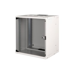 Szafa sieciowa wisząca 19" 12U, SOHO PRO 595 x 540 x 400 mm, drzwi szyba, szary, niezłożona, 60kg