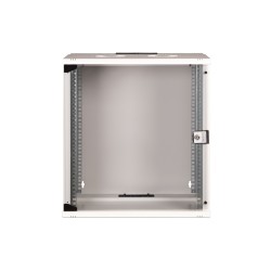Szafa sieciowa wisząca 19" 12U, SOHO PRO 595 x 540 x 400 mm, drzwi szyba, szary, niezłożona, 60kg