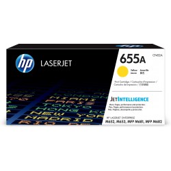 HP 655A oryginalny wkład LaserJet z żółtym tonerem