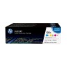 HP 125A zestaw 3 oryginalnych wkładów z tonerem LaserJet: błękitny/purpurowy/żółty