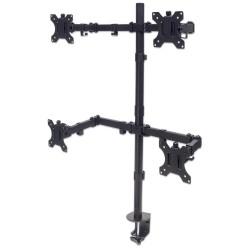 Manhattan 461566 uchwyt / stojak do monitorów 81,3 cm (32") Biurko Czarny