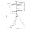 Techly ICA-TR18SAM uchwyt do telewizorów 165,1 cm (65") Orzech włoski