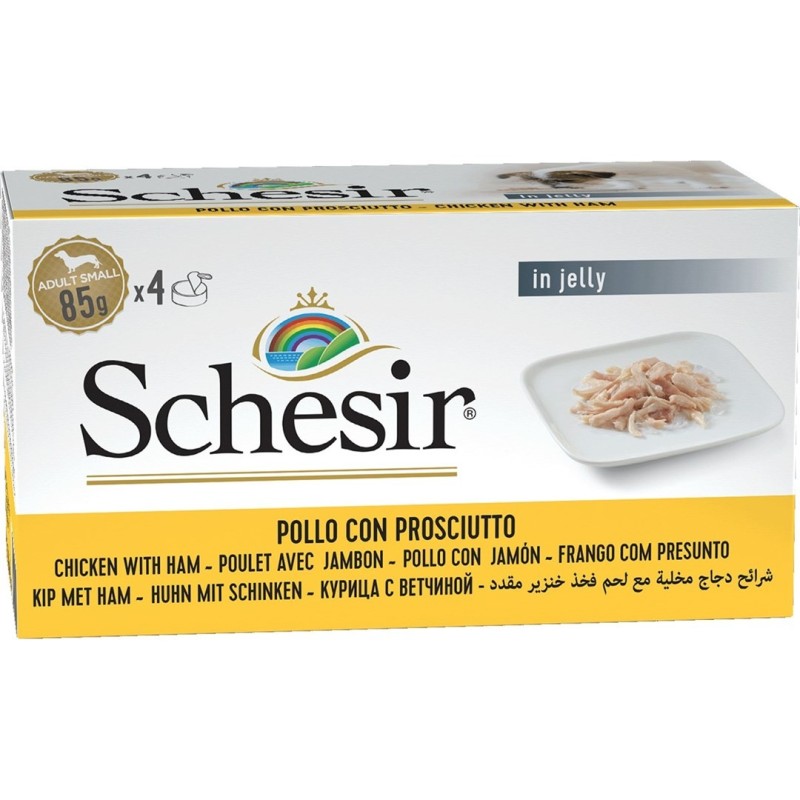 SCHESIR Adult M-Pack Filety z kurczaka z szynką 4x85g