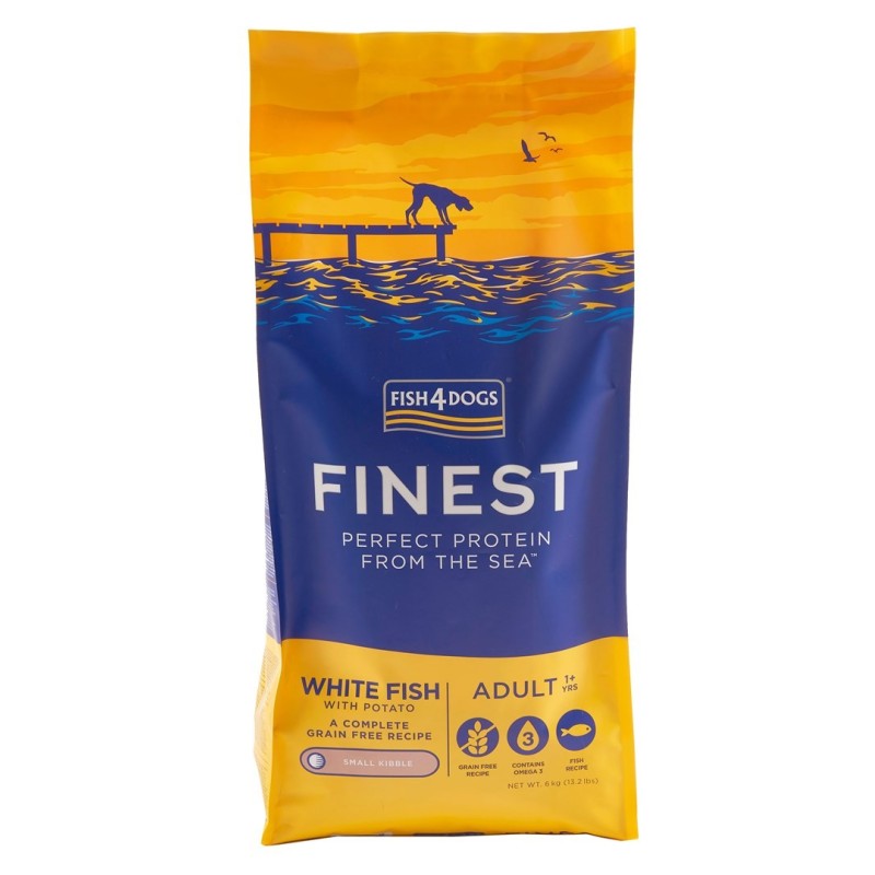 Fish4Dogs Finest Ocean z białą rybą Adult (S) 6kg