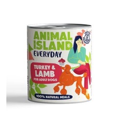 ANIMAL ISLAND Indyk i jagnięcina - Karma mokra dla psów - 800g