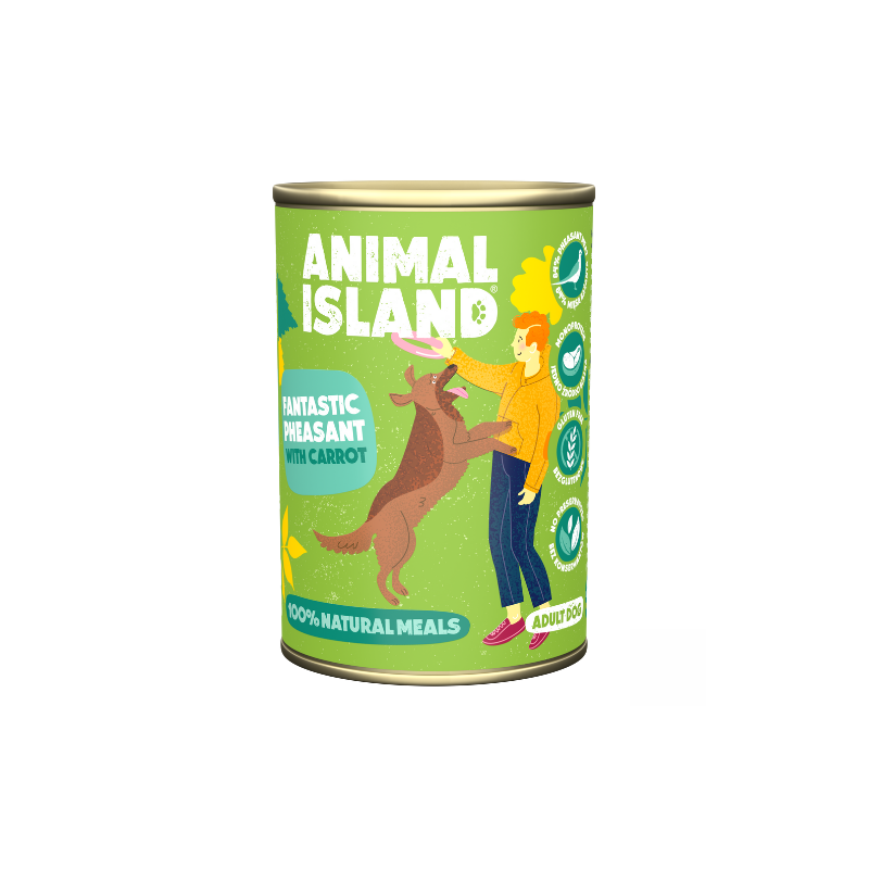 Animal Island Bażant z Marchewką karma dla psa 400g