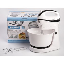 Mikser ręczny Adler AD 4206 (300W kolor biały)