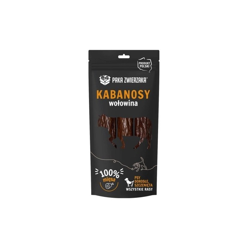 Paka Zwierzaka przysmak kabanosy wołowina 3szt 80g