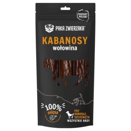 Paka Zwierzaka przysmak kabanosy wołowina 3szt 80g