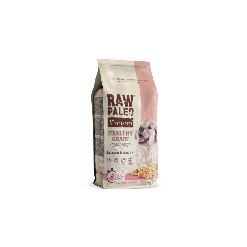 VetExpert Raw Paleo Healthy Grain Salmon&Barley Puppy - Karma sucha dla psów - 10kg