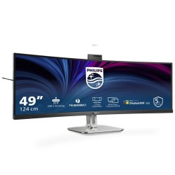 Philips 49B2U6903CH/00 monitor komputerowy 124,5 cm (49") 5120 x 1440 px Dual QHD LCD Szary