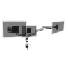 Ramię biurkowe potrójne (zacisk) 3xLCD max. 27" max. 6kg uchylno-obrotowe 360° (PIVOT)