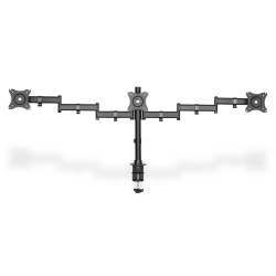 Stojak biurkowy potrójny (zacisk) 3xLCD max. 27"max. 8kg uchylno-obrotowy 360° (PIVOT)