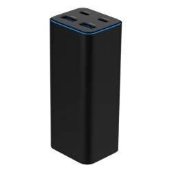 Gembird TA-UC-2A2C-PD100-01-BK ładowarka do urządzeń przenośnych Laptop, Smartfon Czarny Prąd przemienny Szybkie ładowanie