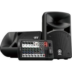 Yamaha STAGEPAS 400BT - Przenośny system PA z 8-kanałowym mikserem i wbudowaną końcówką mocy