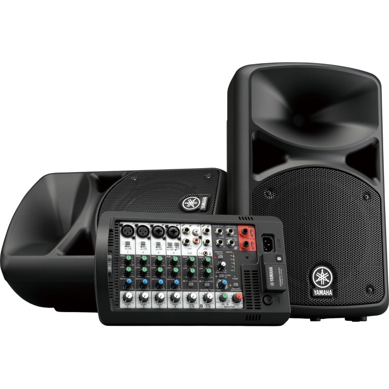 Yamaha STAGEPAS 400BT - Przenośny system PA z 8-kanałowym mikserem i wbudowaną końcówką mocy Yamaha STAGEPAS 400BT - Przenośny system PA z 8-kanałowym mikserem i wbudowaną końcówką mocy