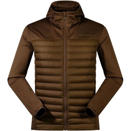 Kurtka hybrydowa męska Berghaus Vaskye Hooded Hybrid Jacket roz. L brązowa + Nerka Deuter Pulse Pro 5 graphite