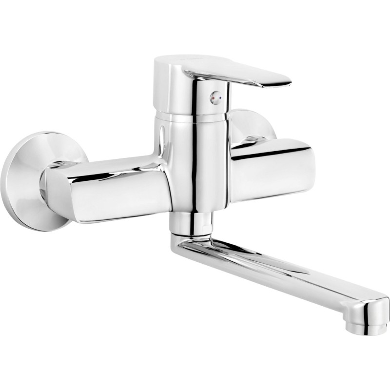 Deante Corio Bateria umywalkowa ścienna z eco głowicą chrom BFCE050M Deante Corio Bateria umywalkowa ścienna z eco głowicą chrom BFCE050M
