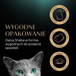 SHEBA Delicacy Drobiowe Smaki w galaretce - mokra karma dla kotów - 80x 85 g