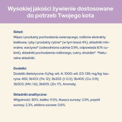 Purina Cat Chow Sensitive z łososiem i cukinią w sosie - mokra karma dla kota - 85 g