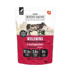 Wiejska Zagroda Wołowina monobiałkowa karma mokra dla psa 500g