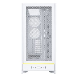 Obudowa PC Montech HS01, Midi-Tower, ATX, aRGB, Szkło Hartowane - biała