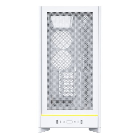 Obudowa PC Montech HS01, Midi-Tower, ATX, aRGB, Szkło Hartowane - biała