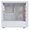 Drewniana obudowa PC Montech XR, Midi-Tower, ATX, ARGB, Szkło hartowane - biała