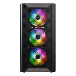 Drewniana obudowa PC Montech XR, Midi-Tower, ATX, ARGB, szkło hartowane