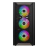 Drewniana obudowa PC Montech XR, Midi-Tower, ATX, ARGB, szkło hartowane