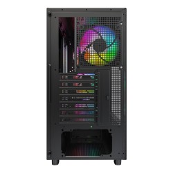 Drewniana obudowa PC Montech XR, Midi-Tower, ATX, ARGB, szkło hartowane