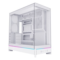 Obudowa PC Montech HS02, Midi-Tower, ATX, Szkło hartowane, ARGB - biała