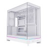 Obudowa PC Montech HS02, Midi-Tower, ATX, Szkło hartowane, ARGB - biała
