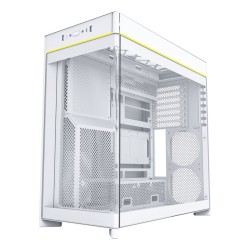 Obudowa PC Montech HS02, Midi-Tower, ATX, Szkło hartowane, ARGB - biała