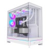Obudowa PC Montech HS02 PRO, Midi-Tower, ATX, Szkło hartowane, ARGB - biała