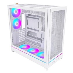 Obudowa PC Montech HS01 PRO, Midi-Tower, ATX, aRGB, Szkło Hartowane - biała