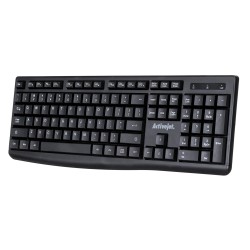Activejet K-3803SW Klawiatura bezprzewodowa zasilanie baterią 1x 1,5V AAA czarna
