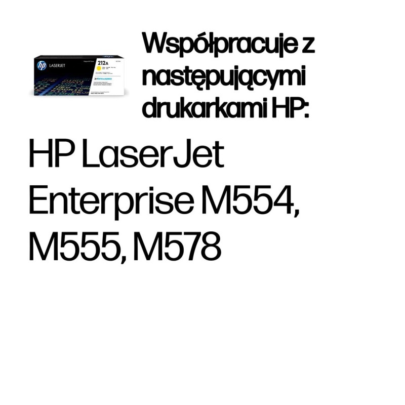 HP 212A YELLOW ORIGINAL/LASERJET TONER CARTRIDGE HP 212A YELLOW ORIGINAL/LASERJET TONER CARTRIDGE