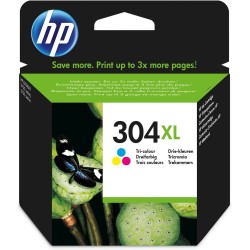 HP Oryginalny trójkolorowy wkład atramentowy 304XL