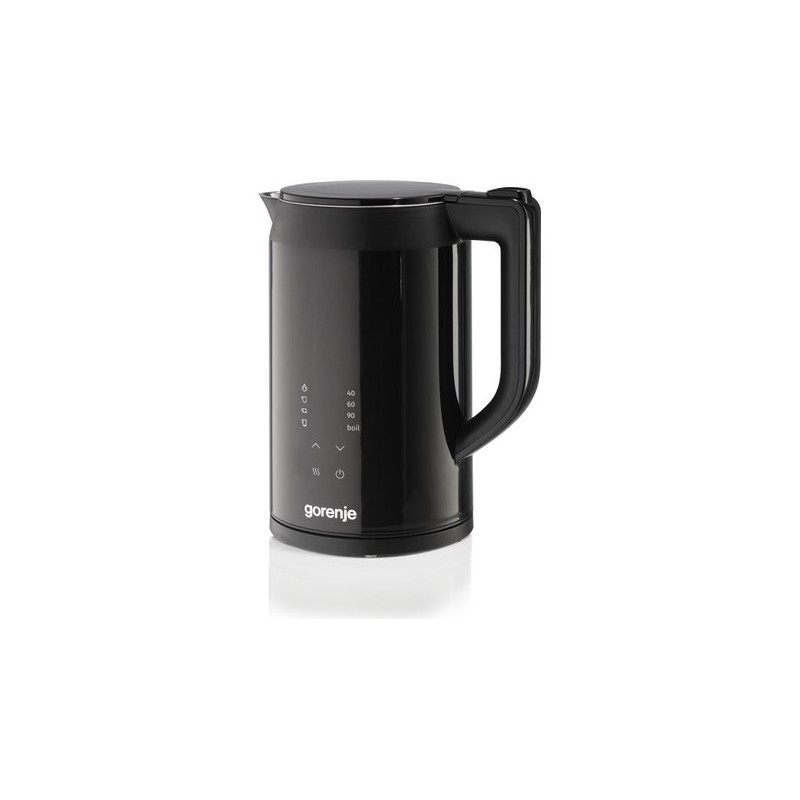 Czajnik elektryczny Gorenje K17DWDII 2200 W 1.7 L stal nierdzewna podstawa obrotowa 360° czarny