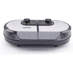 Grill elektryczny Gorenje Mini Grill, Talerz waflowy, WM1400SB, 1400 W, Średnica 18 cm, Czarny