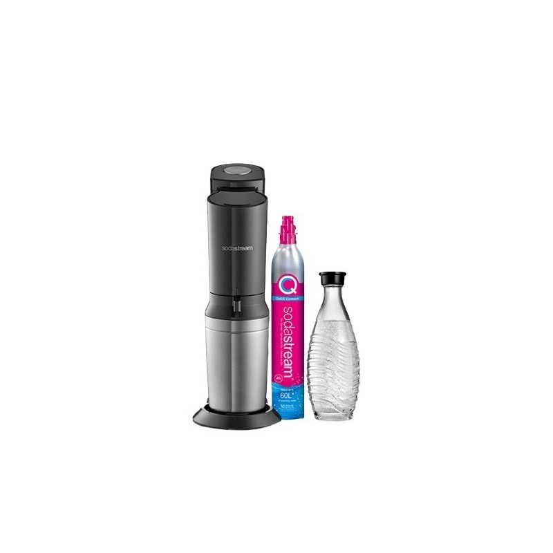 Saturator SodaStream Crystal 3 0 Promopack QC Schwarz z 3 szklanymi butelkami