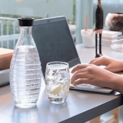 Saturator SodaStream Crystal 3 0 Promopack QC Schwarz z 3 szklanymi butelkami